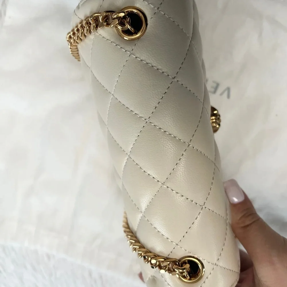 Versace La Medusa Quilted Nappa Leather Crossbody/Shoulder Chain Bag NWT - Picture 7 of 13